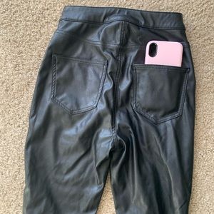 Black H&M Skinny Leather Pants